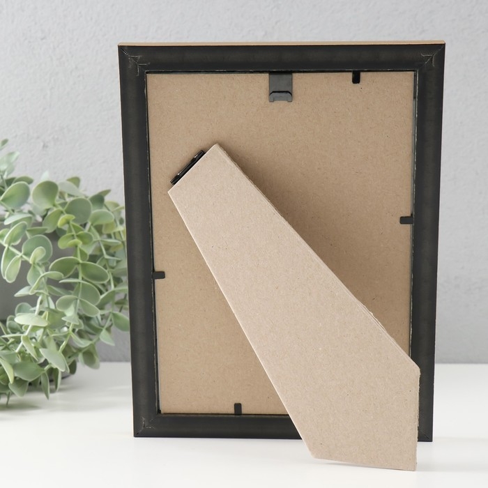 Фоторамка пластик Фоторамка пластик "Винтаж" 15х21 см, черный с золотом