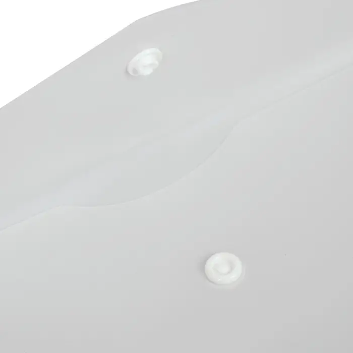 Папка-конверт на кнопке А5, 180 мкм, Calligrata Office, полупрозрачная, белая