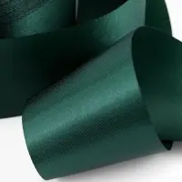 Лента атласная, 50 мм, 100&plusmn;5 м, тёмно-зелёная