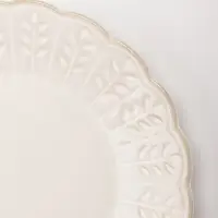 Блюдце &laquo;Колос&raquo;, d=15.5 см, фарфор, молочное