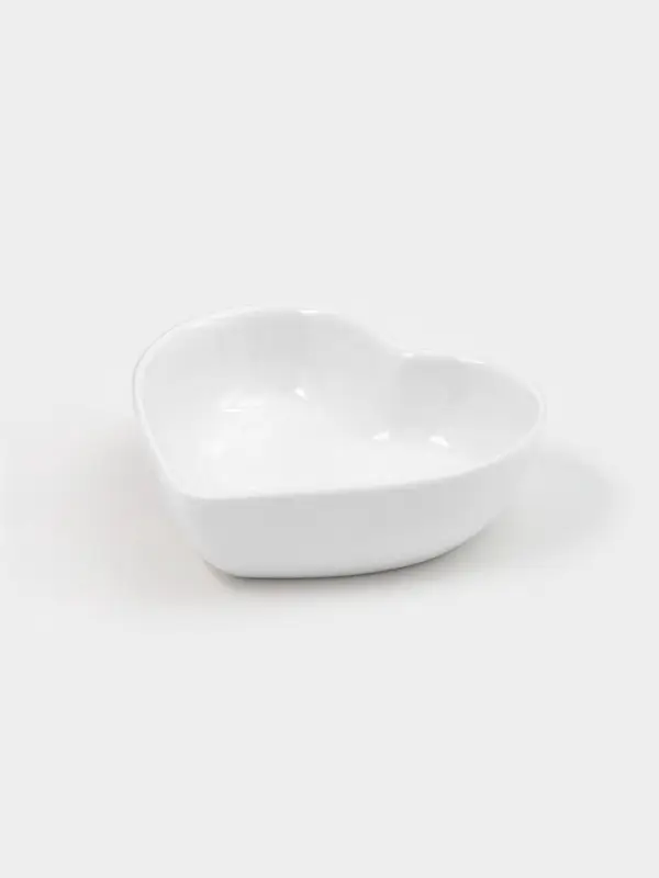 Соусник Доляна &laquo;Сердце&raquo;, 50 мл, 8&times;7.3 см, керамика, белый