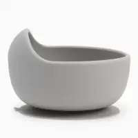 Тарелка детская на присоске и ложка, серый, Mum&Baby Тарелка детская на присоске и ложка, серый, Mum&Baby