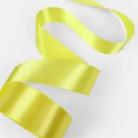 Лента атласная, 40 мм, 23&plusmn;1 м, жёлтая