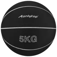 Медицинбол ONLYTOP, 5 кг, цвет чёрный