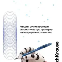 Стираемая ручка ErichKrause R-301 Magic Gel, гелевая, узел 0.5 мм, синяя