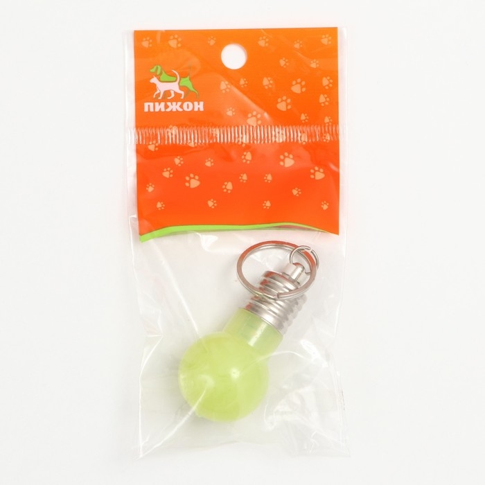 Маячок световой на ошейник для больших и средних собак, жёлтый Маячок световой на ошейник для больших и средних собак, жёлтый