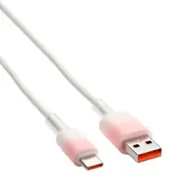 Кабель Type-C-USB, 2 А, 1 м, TPE, белый