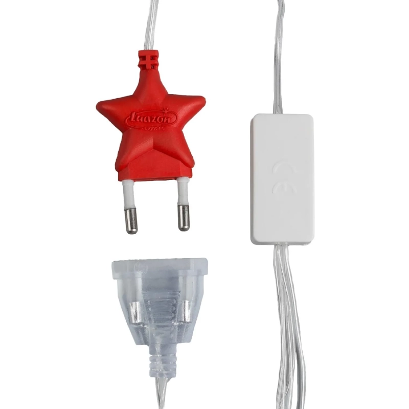 Гирлянда светодиодная Бахрома 1.8х0.5 м, IP20, 48 LED, бел, 8 реж 3556829