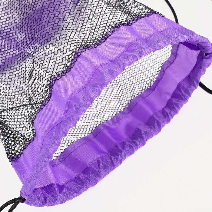 Мешок для обуви на шнурке, цвет фиолетовый Мешок для обуви на шнурке, цвет фиолетовый