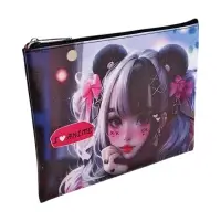 Папка для тетрадей А5, 205&times;270 мм, deVENTE I Love Anime, молния сверху, плоская, для девочки