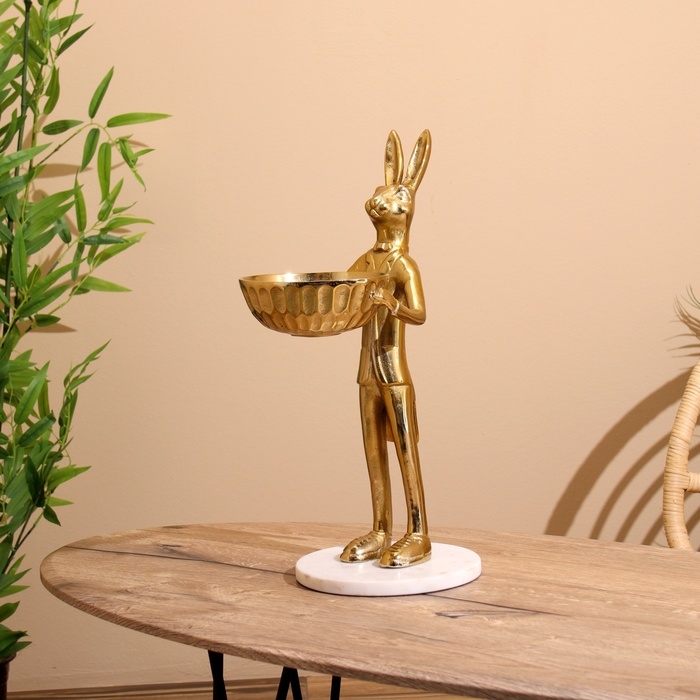 Ваза Ваза "Заяц угощает" алюминий 20х25х47 см