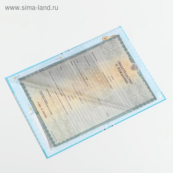 Папка для свидетельства о рождении мальчика «Коляска», А5 Папка для свидетельства о рождении мальчика «Коляска», А5