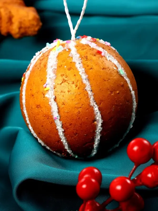 Набор украшений пластик 8 шт "Печенье" d-8 см и 11 см, коричневый