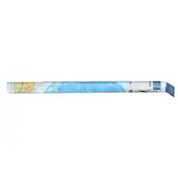 Карта Мира интерактивная, физическая (карта полушарий), 101&times;69 см, 1:37 млн, ламинированная