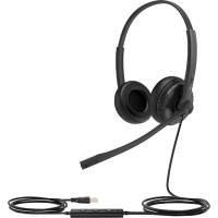 Гарнитура головная Yealink UH34 Dual UC Дуо, Проводная, HD звук, USB, шт