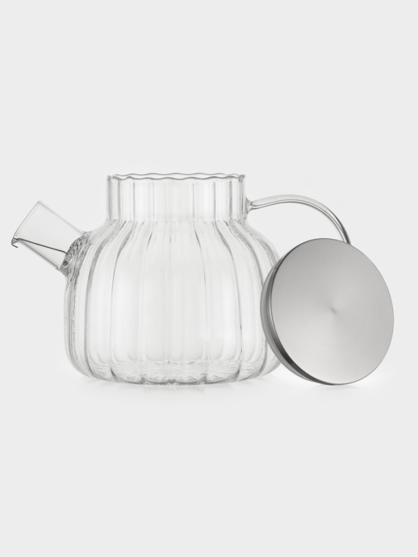 Чайник заварочный с металлической крышкой и металлическим фильтром Чайник заварочный с металлической крышкой и металлическим фильтром "Свик" 1000 мл 20х12 см