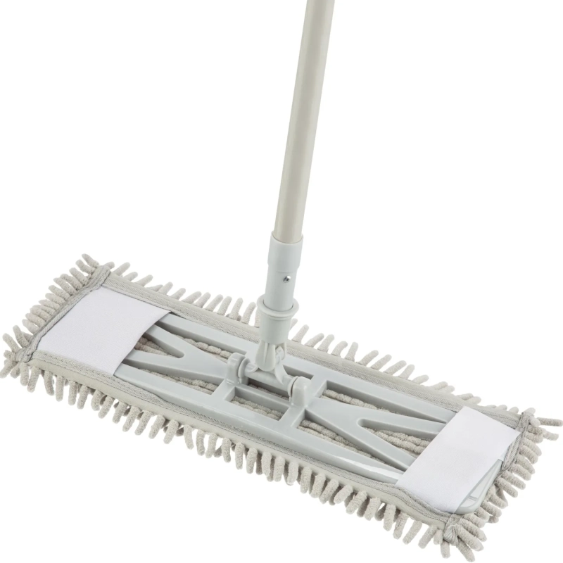 Швабра флаундер с насадкой из микрофибры (шенилл)
