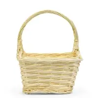 Корзина плетеная ИВА 27х22х14 см ПЛЕТ ручка h=13 см белая