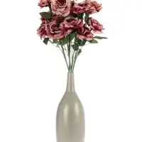 Цветы искусственные &laquo;Роза Палома&raquo;, d=8 см, h=53 см, тёмно-сиреневые