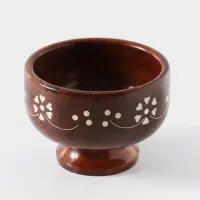 Чаша на ножке &laquo;В самое сердце&raquo;, 10&times;10&times;7 см, дерево шишам