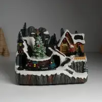 Фигура световая новогодняя &laquo;Канун Рождества&raquo;, крутится, 23&times;15&times;18 см