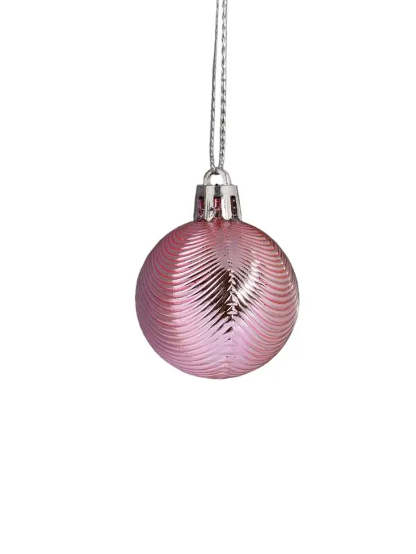 Ёлочные игрушки &laquo;Гламурный МИКС&raquo;, шары новогодние, d=4 см, набор 35 шт., золотисто-розовый