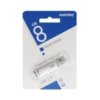 Флешка Smartbuy V-Cut, 8 Гб, USB 2.0, чт до 25 Мб/с, зап до 15 Мб/с, серая Флешка Smartbuy V-Cut, 8 Гб, USB 2.0, чт до 25 Мб/с, зап до 15 Мб/с, серая