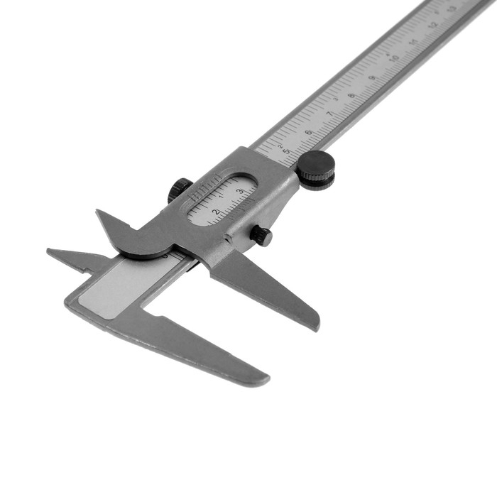 Штангенциркуль ЛОМ, металлический, с глубиномером, цена деления 0.05 мм, 150 мм Штангенциркуль ЛОМ, металлический, с глубиномером, цена деления 0.05 мм, 150 мм