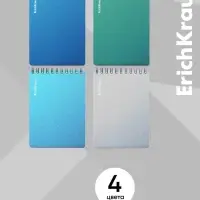 Блокнот А6 ErichKrause Ice Metallic, 80 листов в клетку, МИКС