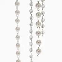 Украшение для волос «Паутина», 50 см, белое в серебре Украшение для волос «Паутина», 50 см, белое в серебре