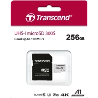 Карта памяти Transcend 300S microSDXC 256Gb UHS-I Cl10 +ад, TS256GUSD300S-A