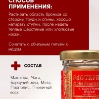 Растирка с барсучьим жиром &laquo;Святая Рука&raquo; при простуде, 30 мл