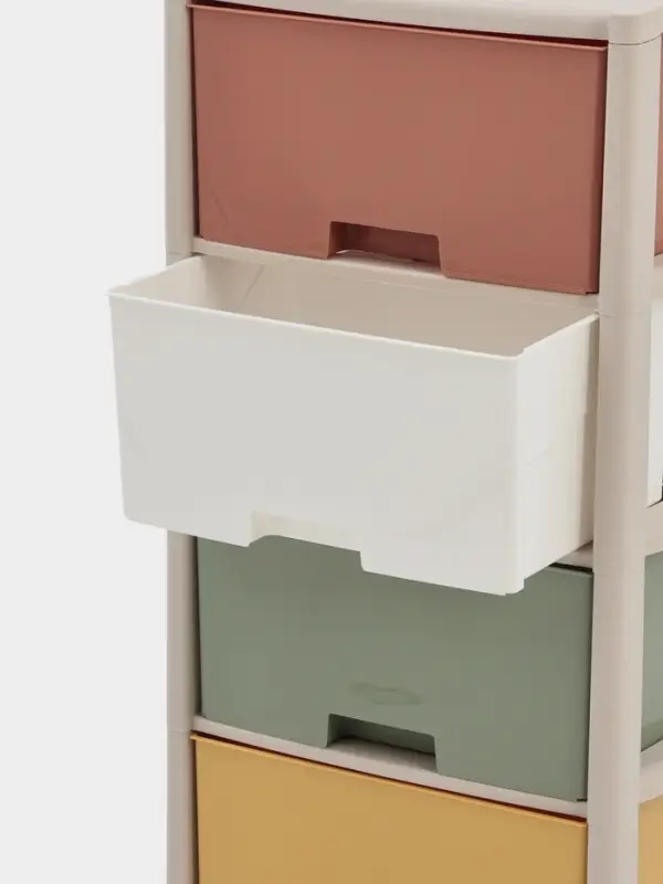 Комод 4-х секционный &laquo;Колорит&raquo;, пластик, 47.5&times;30&times;94 см, МИКС