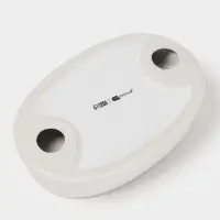 Набор для ванной &laquo;Бэкки&raquo;, 3 предмета, мыльница, дозатор для мыла, стакан, белый