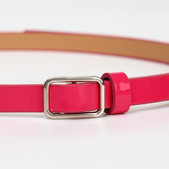 Ремень женский, ширина 1,3 см, пряжка металл, цвет розовый Ремень женский, ширина 1,3 см, пряжка металл, цвет розовый