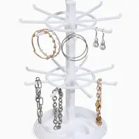 Подставка для украшений &laquo;QF. Карусель&raquo;, универсальная, 16&times;16&times;28 см, белая