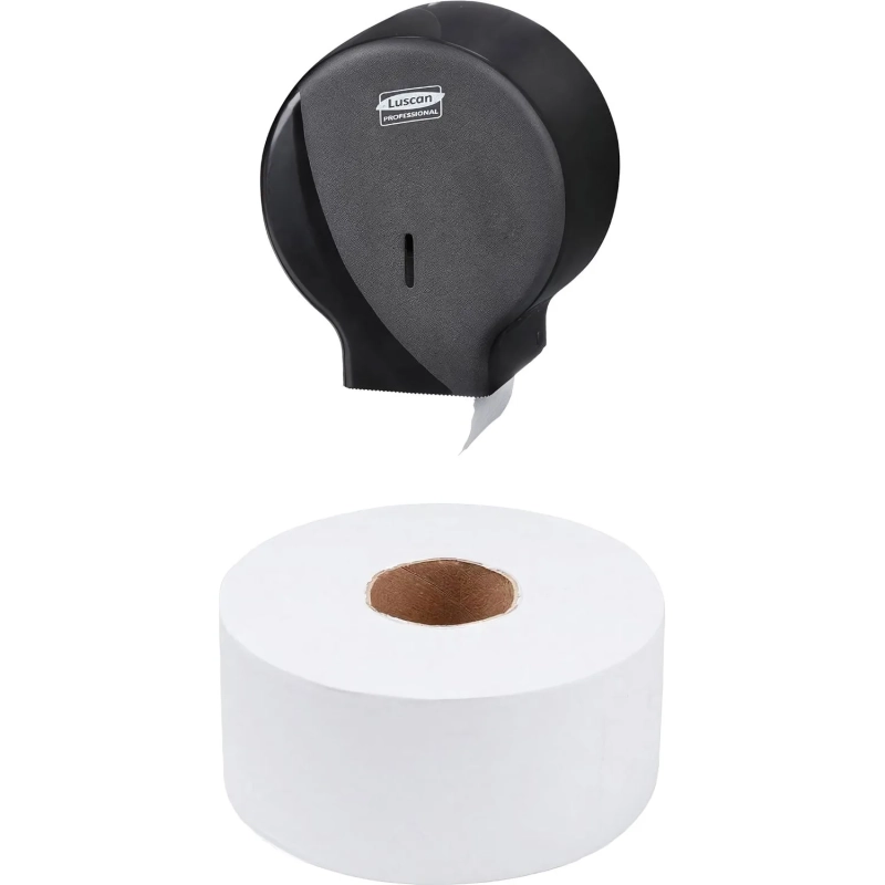 Бумага туалетная д/дисп Luscan Professional 1сл бел втор втул 200м 12рул/уп