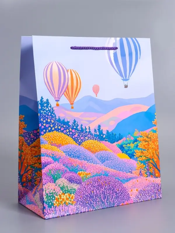Пакет подарочный ламинированный &laquo;Летний вечер&raquo;, 26&times;12&times;32 см
