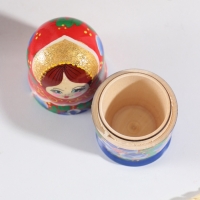 Матрёшка "Любовь", красный платок, 5-кукольная, 11,5 см