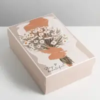 Коробка подарочная складная, упаковка, &laquo;Ромашки&raquo;, 30&times;20&times;9 см