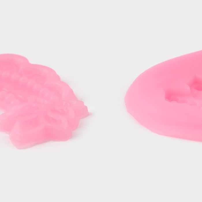 Молд «Воланы», 2 предмета, силикон, 21×5,5×1 см, цвет МИКС Молд «Воланы», 2 предмета, силикон, 21×5,5×1 см, цвет МИКС