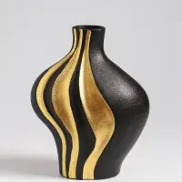 Ваза настольная керамика "Оделис" 19,5х15 см, чёрный Ваза настольная керамика "Оделис" 19,5х15 см, чёрный