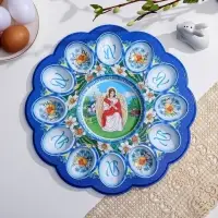 Пасхальная подставка «Ангел», на 12 яиц и кулич Пасхальная подставка «Ангел», на 12 яиц и кулич