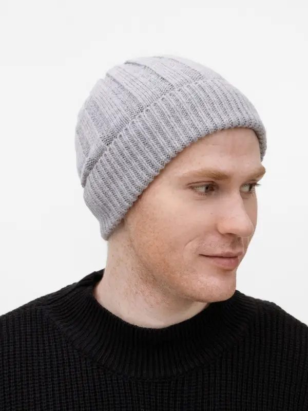 Шапка Bellish, светло-серый меланж