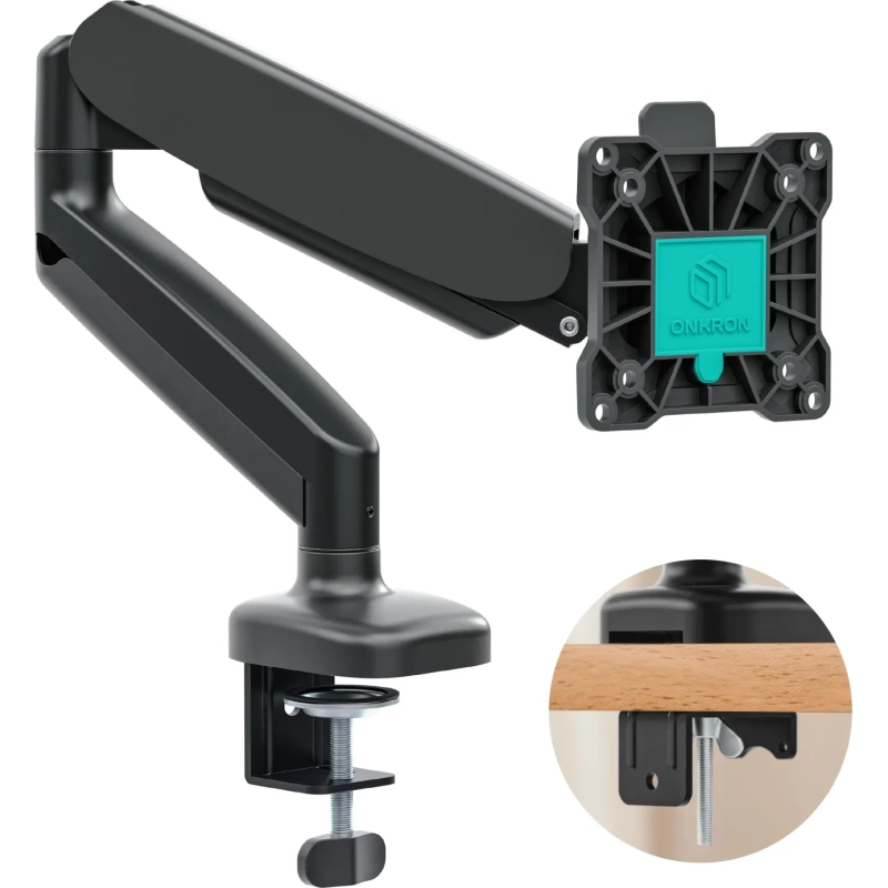 Кронштейн Onkron G80, монит 13-32, газлифт, настольный, чер