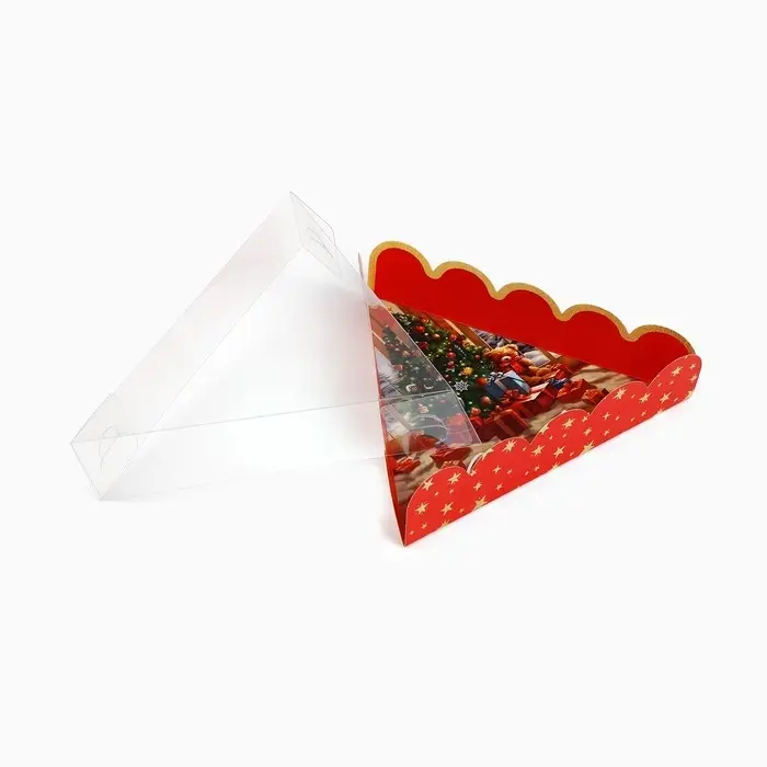 Коробка для кондитерских изделий с пластиковой крышкой «Счастливых мгновений», 18 х 4 см Коробка для кондитерских изделий с пластиковой крышкой «Счастливых мгновений», 18 х 4 см