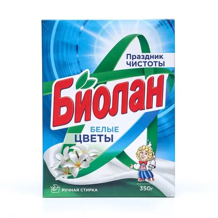 Стиральный порошок  Стиральный порошок "Биолан" Белые цветы, ручная стирка, 350 гр