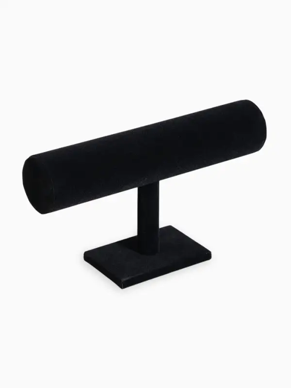 Подставка для часов, браслетов и цепочек QF, 23&times;13.5&times;7 см, d=5 см, чёрная