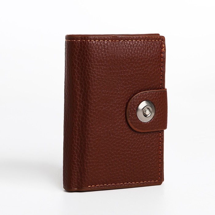 Портмоне мужское на магните, отдел для купюр, для карт, для монет, цвет коричневый Портмоне мужское на магните, отдел для купюр, для карт, для монет, цвет коричневый