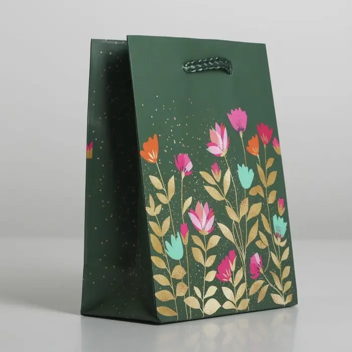 Пакет подарочный ламинированный, упаковка, «Цветы», S 12 х 15 х 5.5 см Пакет подарочный ламинированный, упаковка, «Цветы», S 12 х 15 х 5.5 см
